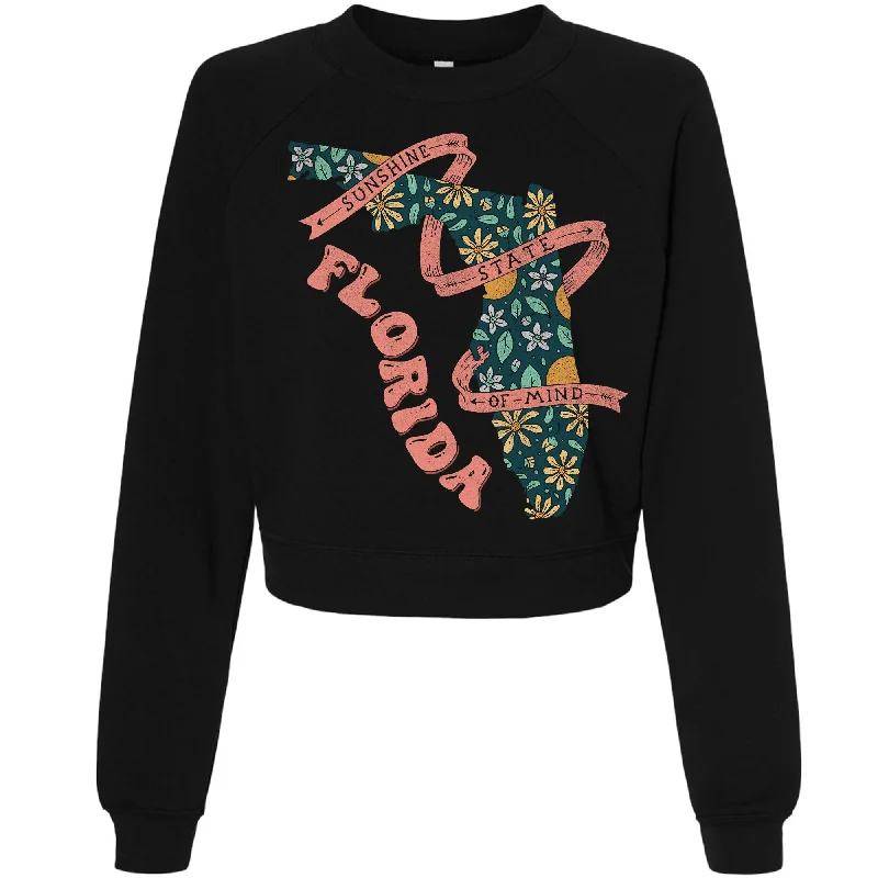 Sunshine State Florida Raglan Sweater Lace Blend Ribbed Blend Corduroy Blend