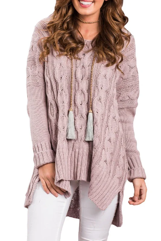 Taro Oversized Cozy up Knit Sweater Boat Neck Shawl Collar Notched Collar