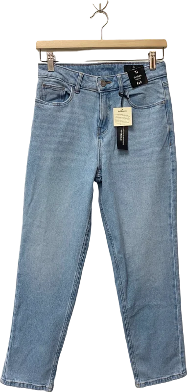 Tu Blue Straight Jeans UK 8 Comfortable Stretch Fit Jeans