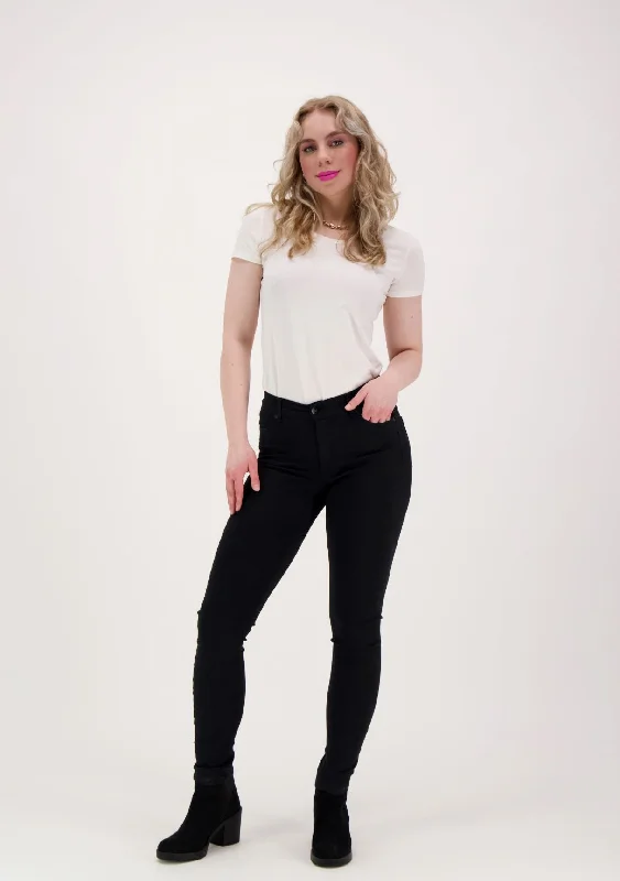 Legging Super Stretch Jeans Black Casual Slim-Fit Leggings
