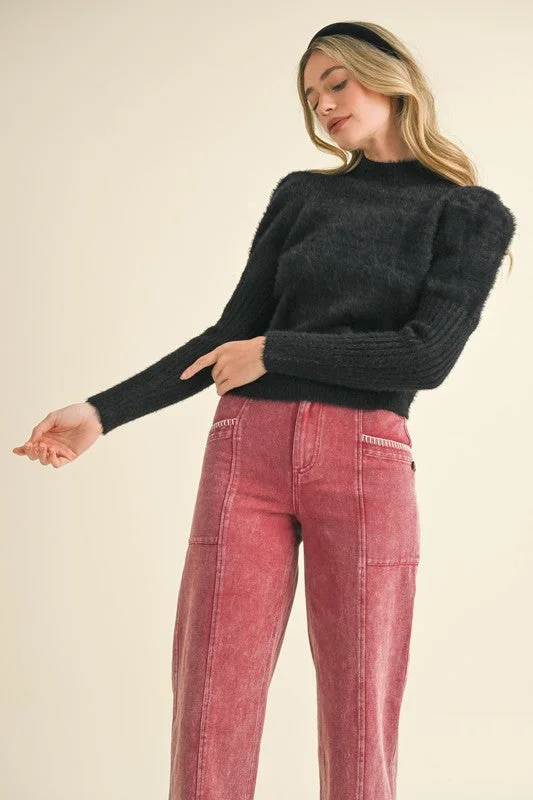 Vivienne Sweater Terry Blend Velvet Blend Canvas Blend