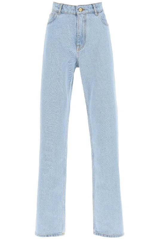 Low-waisted Baggy Jeans  - Light Blue Stylish Relaxed Fit Skinny Jeans