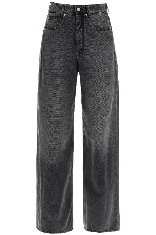 Hybrid Panel Jeans With Seven  - Black Fashionable White Denim Jeans