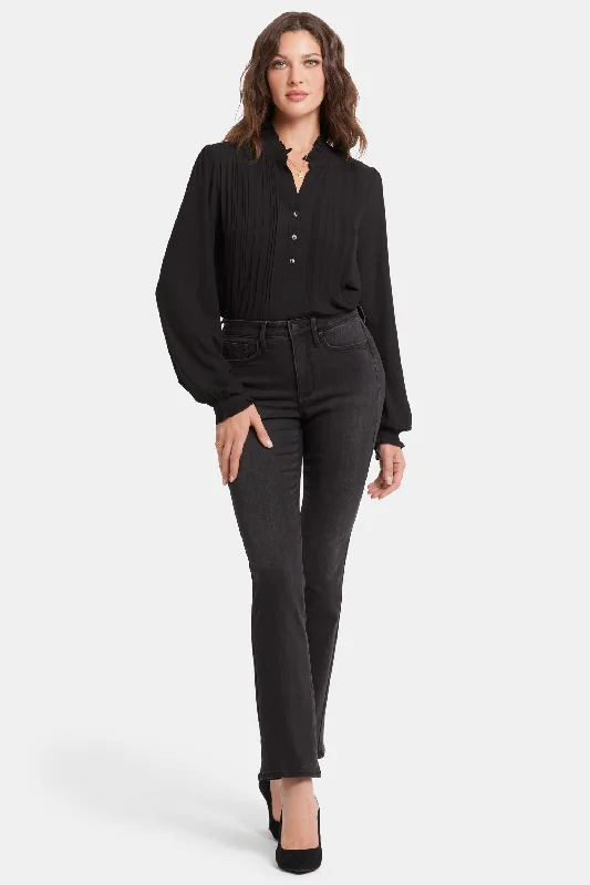 Billie Mini Bootcut Jeans In Petite - Crosswinds Chic Vintage-Inspired Denim Jeans