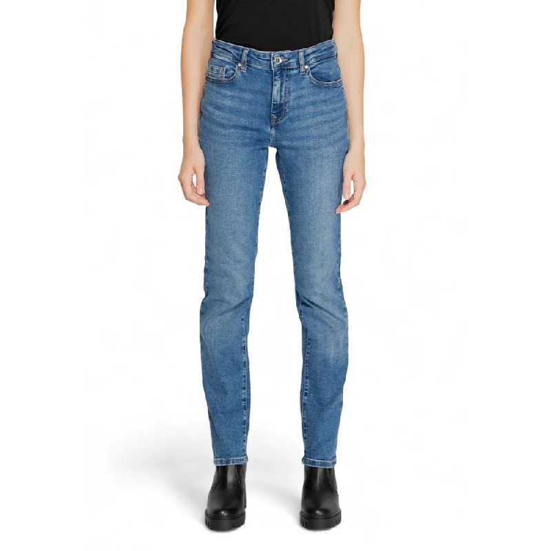Blue Cotton Jeans & Pant Cozy Stretch High-Waist Jeans