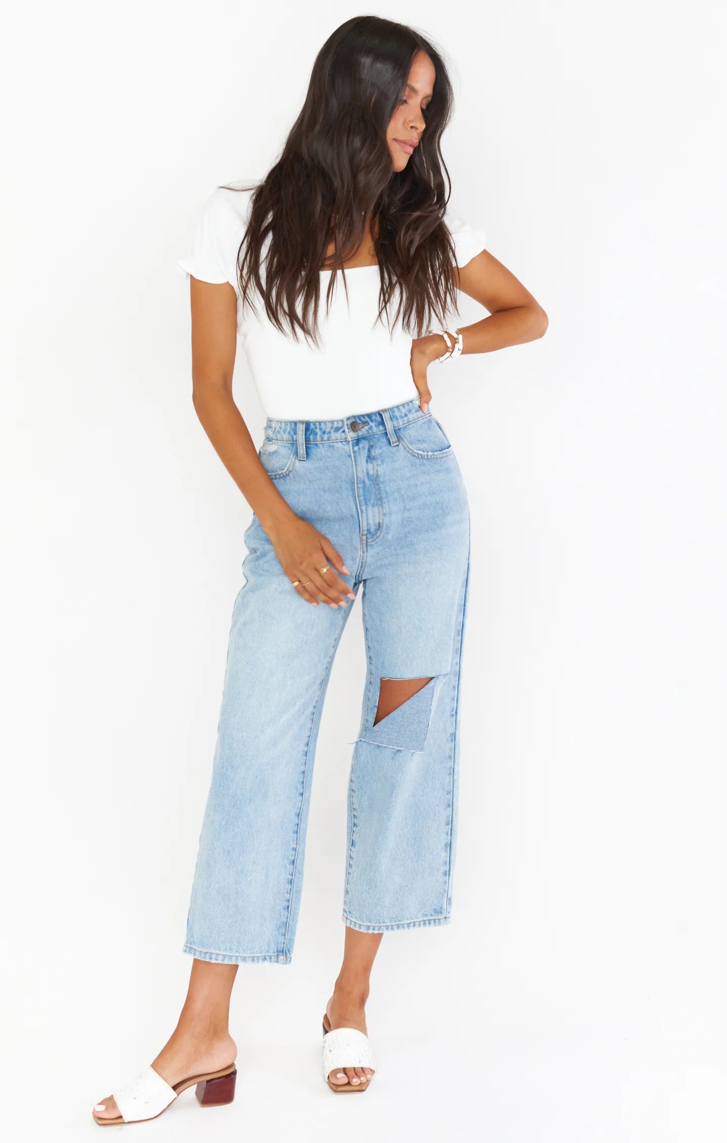 Blue Sedona Straight Jeans Stylish High-Waisted Denim