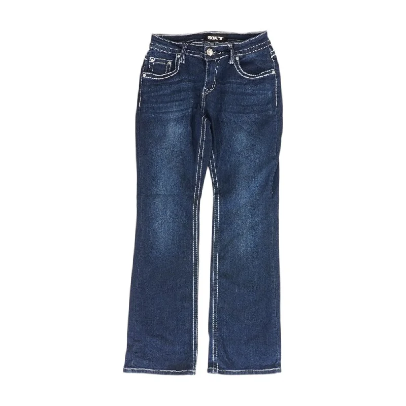 Blue Solid Jeans Trendy Colored Denim Jeans