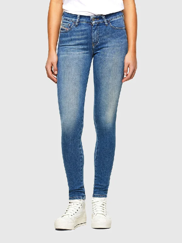 Diesel Ladies Slandy L.32 Super Skinny Regular Waisted Jeans Blue Casual Loose Fit Jeans Diesel Ladies Slandy L.32 Super Skinny Regular Waisted Jeans Blue Casual Loose Fit Jeans