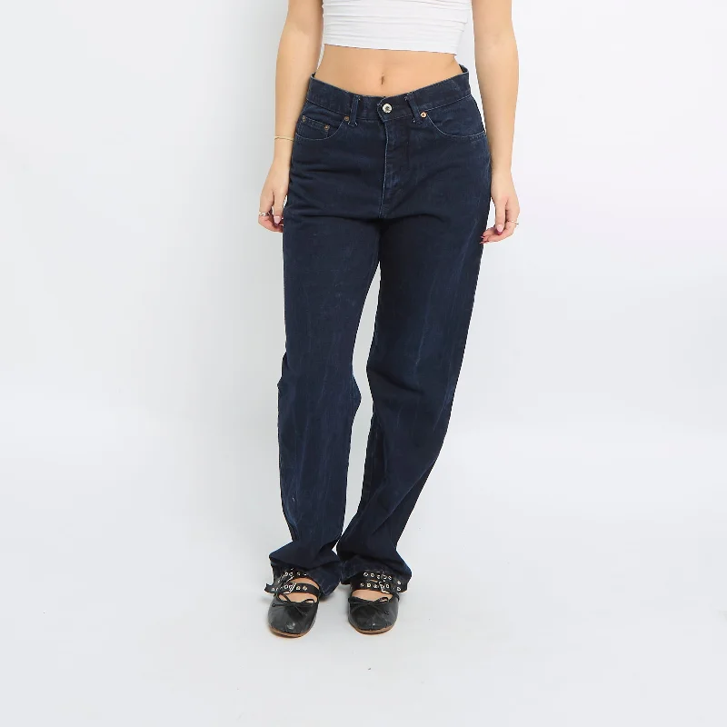 Fila Straight Leg Jeans - UK 10 Trendy Low-Rise Slim Jeans