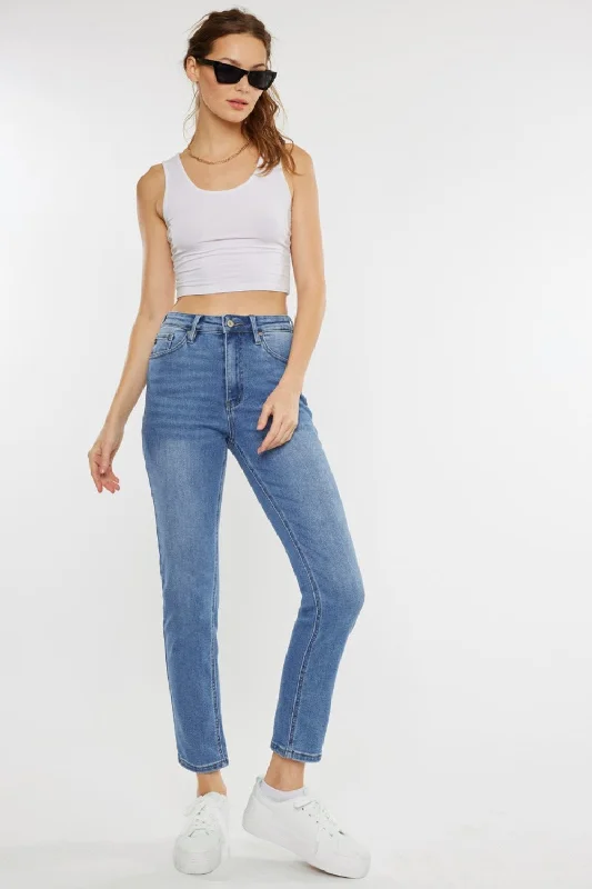 Kancan Cat's Whiskers High Waist Jeans Chic Ripped Jeans
