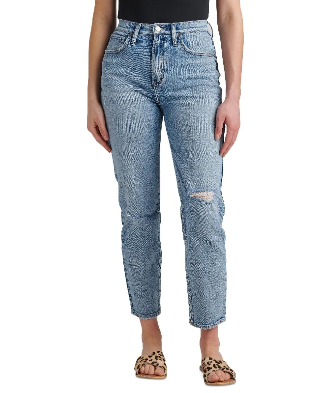 Silver Jeans Co. Highly Desirable High Rise Straight Leg Jeans Stylish High-Waist Skinny Denim Silver Jeans Co. Highly Desirable High Rise Straight Leg Jeans Stylish High-Waist Skinny Denim