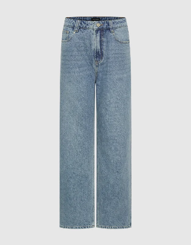 Straight Jeans Comfortable Jogger Style Jeans