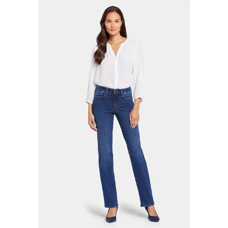 Dark Blue Straight Fit Jeans Fashionable Slouchy Fit Jeans
