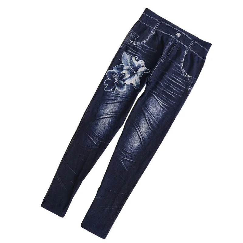 Maxbell Women Skinny Denim Jeans Leggings High Waisted Floral Printed Casual Pant M Stylish Plus Size Denim Jeans Maxbell Women Skinny Denim Jeans Leggings High Waisted Floral Printed Casual Pant M Stylish Plus Size Denim Jeans