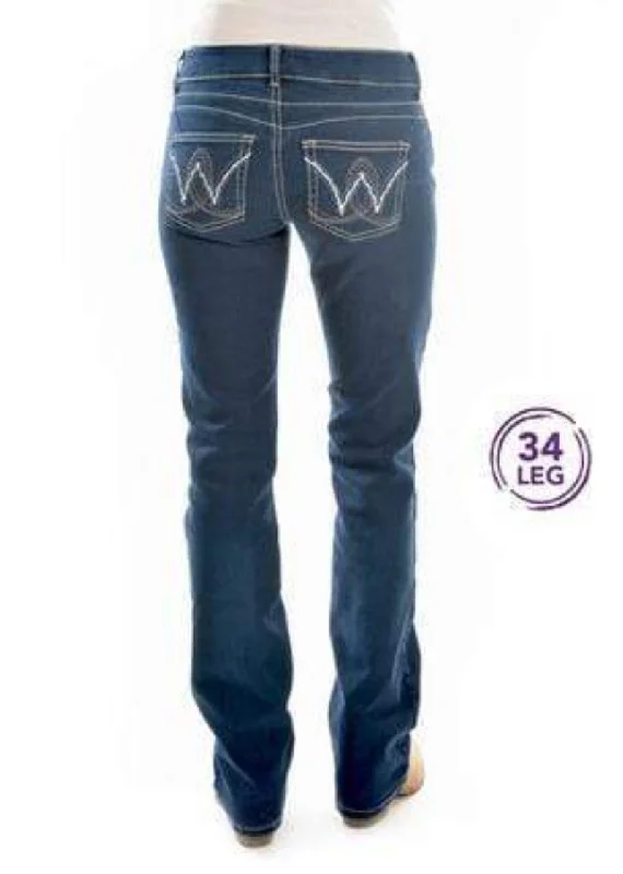 Wrangler Jeans Womens Carolina Breakaway Mid Rise (XCP2246494) Stylish Shredded Denim Jeans Wrangler Jeans Womens Carolina Breakaway Mid Rise (XCP2246494) Stylish Shredded Denim Jeans